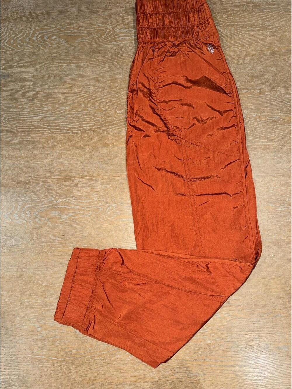 Fp Free People Movement The Way Home Joggers 27” SIZE SMALL Burnt Orange